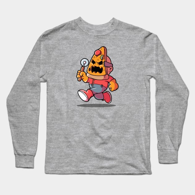 Pizza Killer! Long Sleeve T-Shirt by pedrorsfernandes